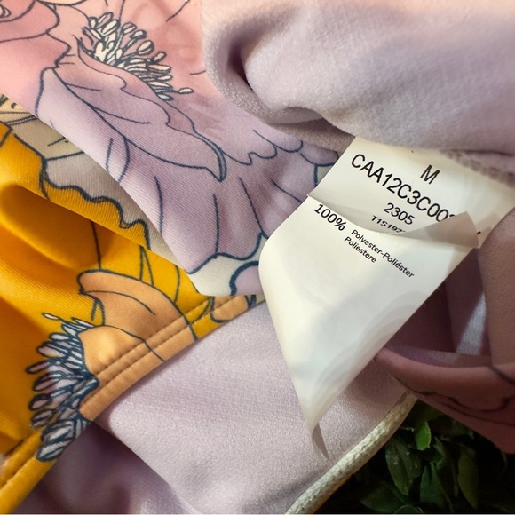 Lavender Purple and orange Floral Bikini - Picture 4 of 5